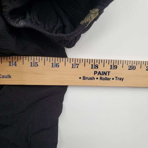 Disturbia Copia Moth Embroidered Cotton Puff Sleeve Top Women Size US 8 NWT - Picture 12 of 14